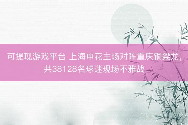 可提现游戏平台 上海申花主场对阵重庆铜梁龙，共38128名球迷现场不雅战